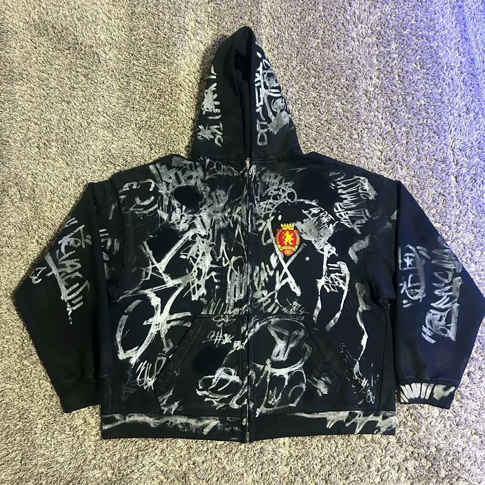 Balenciaga | Shirts | Balenciaga Skater Graffiti Hoodie | Poshmark